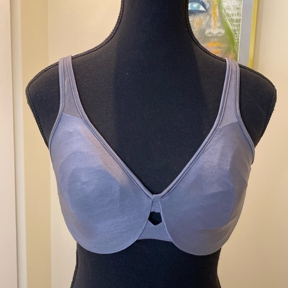 NWOT/ Self expressions  36c charcoal grey underwire bra w/ keyhole centre 🩶🩶